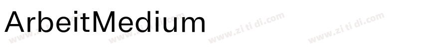 ArbeitMedium字体转换