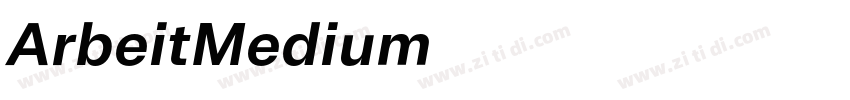 ArbeitMedium字体转换
