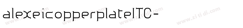 alexeicopperplateITC字体转换