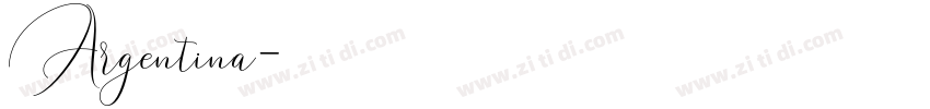 Argentina字体转换