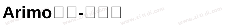 Arimo打包字体转换