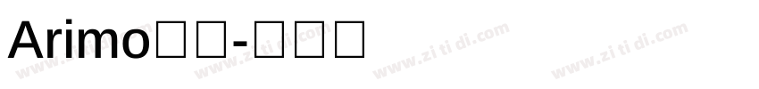 Arimo打包字体转换
