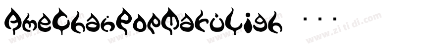 AmeChanPopMaruLigh字体转换