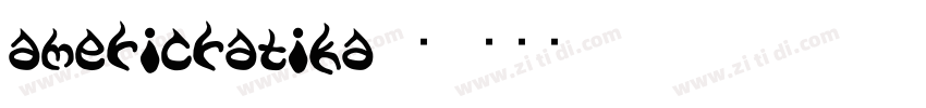 americratika-中字体转换