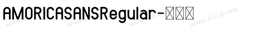 AMORICASANSRegular字体转换