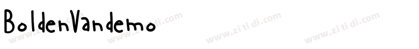 BoldenVandemo字体转换