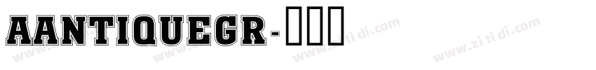 AAntiqueGr字体转换