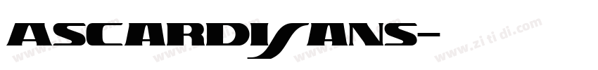 AscardiSans字体转换