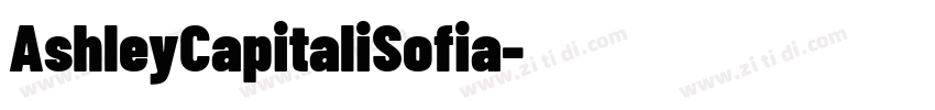 AshleyCapitaliSofia字体转换