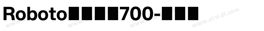 Roboto精简粗体700字体转换