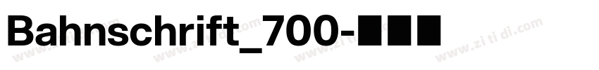 Bahnschrift_700字体转换