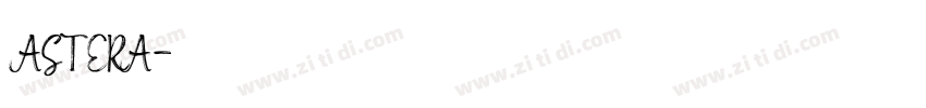 ASTERA字体转换
