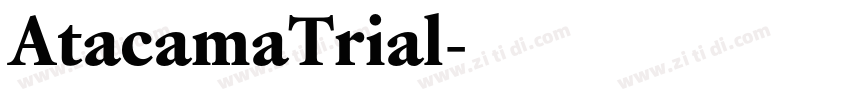 AtacamaTrial字体转换