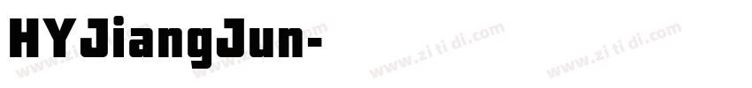 HYJiangJun字体转换