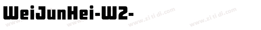 WeiJunHei-W2字体转换