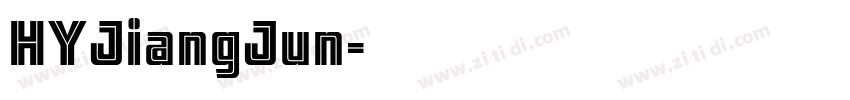 HYJiangJun字体转换
