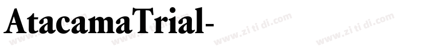 AtacamaTrial字体转换