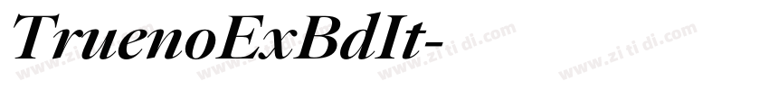 TruenoExBdIt字体转换