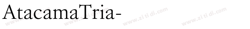 AtacamaTria字体转换