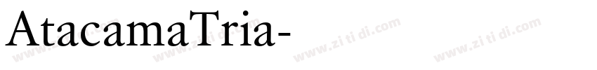 AtacamaTria字体转换