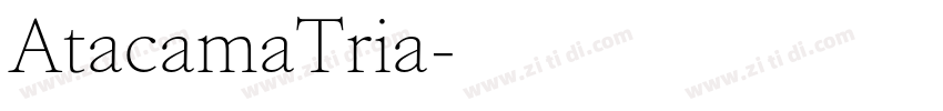 AtacamaTria字体转换