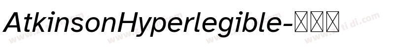 AtkinsonHyperlegible字体转换