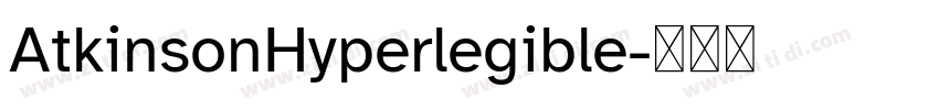 AtkinsonHyperlegible字体转换