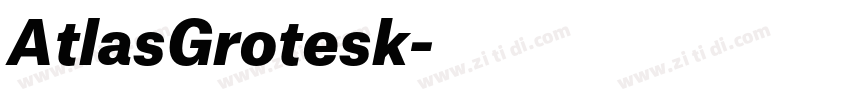 AtlasGrotesk字体转换