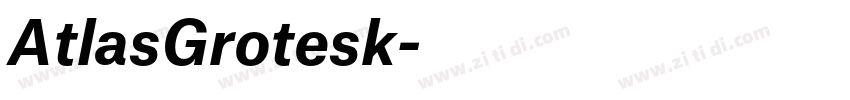 AtlasGrotesk字体转换