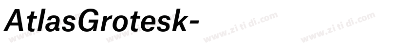 AtlasGrotesk字体转换