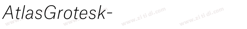 AtlasGrotesk字体转换