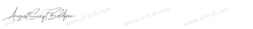 AugustScriptBoldfree字体转换