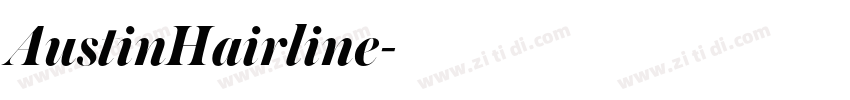 AustinHairline字体转换