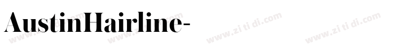 AustinHairline字体转换