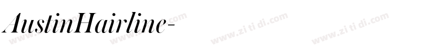 AustinHairline字体转换