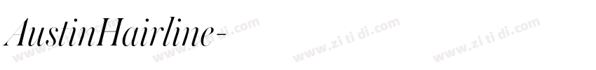 AustinHairline字体转换