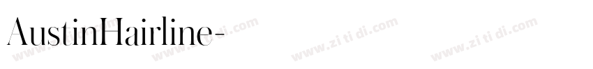 AustinHairline字体转换