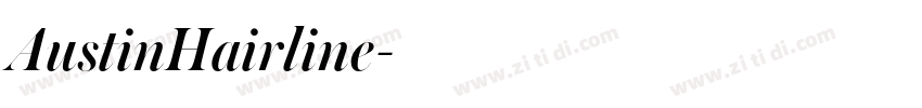 AustinHairline字体转换