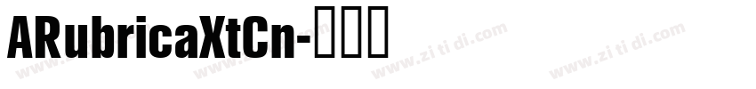 ARubricaXtCn字体转换