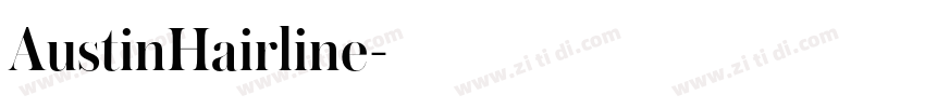 AustinHairline字体转换
