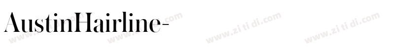 AustinHairline字体转换
