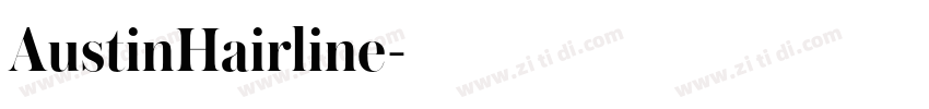 AustinHairline字体转换