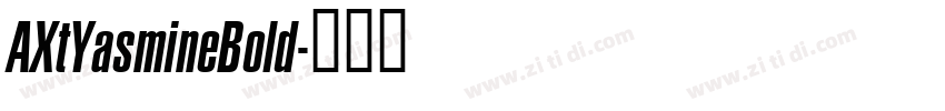 AXtYasmineBold字体转换