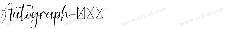 Autograph字体转换