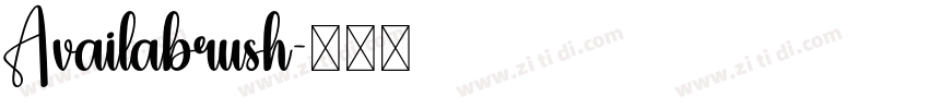 Availabrush字体转换