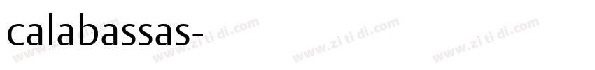 calabassas字体转换