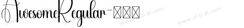 AwesomeRegular字体转换