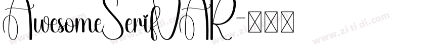 AwesomeSerifVAR字体转换