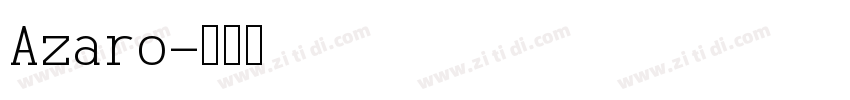 Azaro字体转换