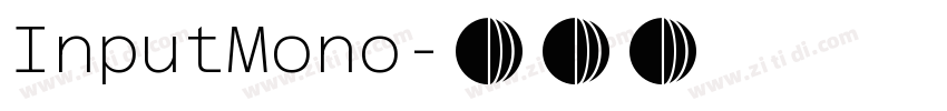 InputMono字体转换